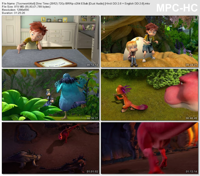 Dino Time (2012) 720p BRRip Dual Audio [Hindi DD 2.0 + English 2.0] ESub